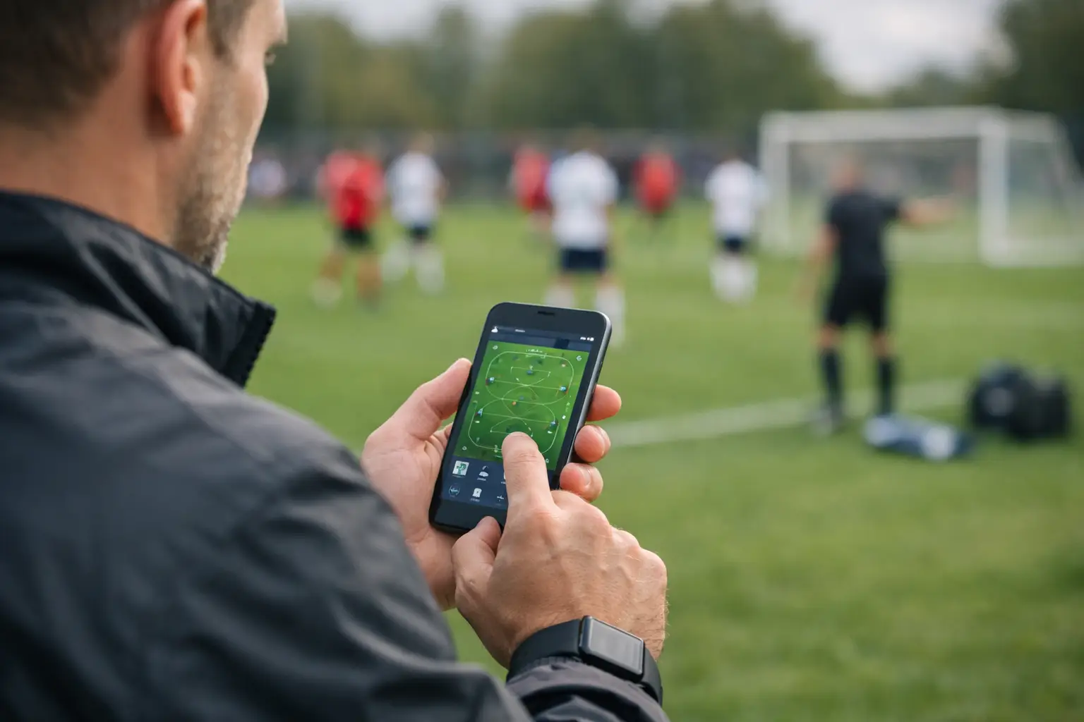 iPhone app for fotballtrenere på kampdag